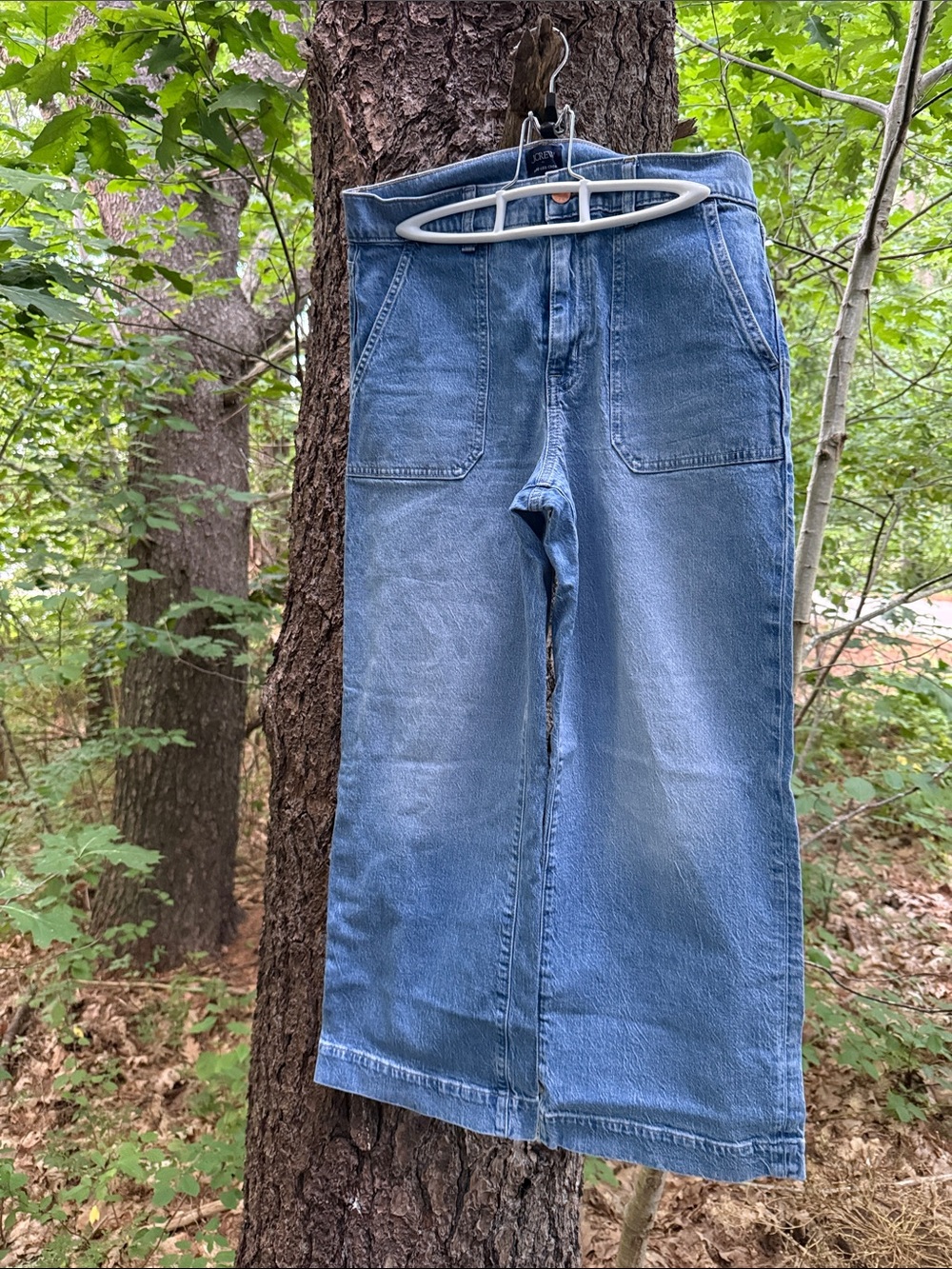 J. Crew Light Blue Wide-Leg Denim Jeans